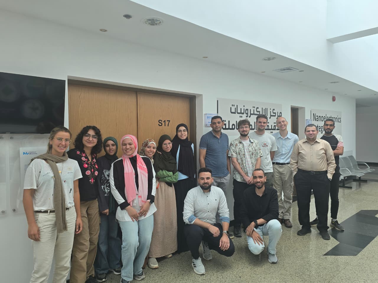 An exchange students visit from  University of Bath at UK to the NISC as part of the activities for the water management project